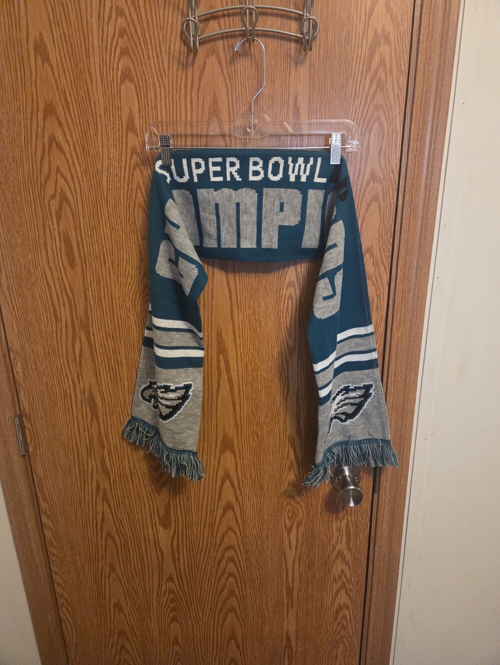 NFL Philadelphia Eagles Super Bowl 52 Champions Scarf NWT